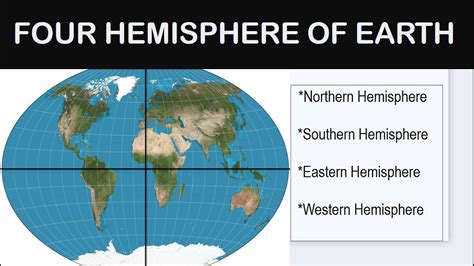 The 4 Hemispheres Of The World .